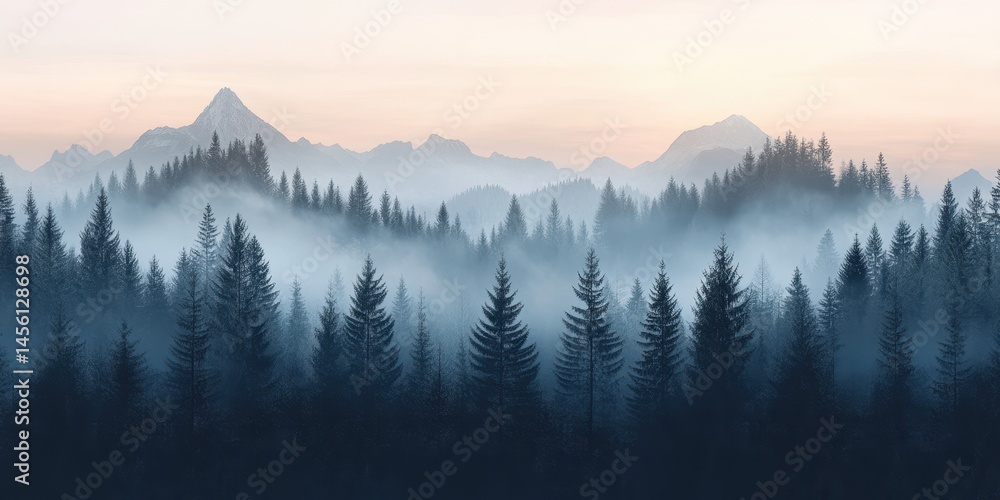 Obraz premium Alps landscape banner