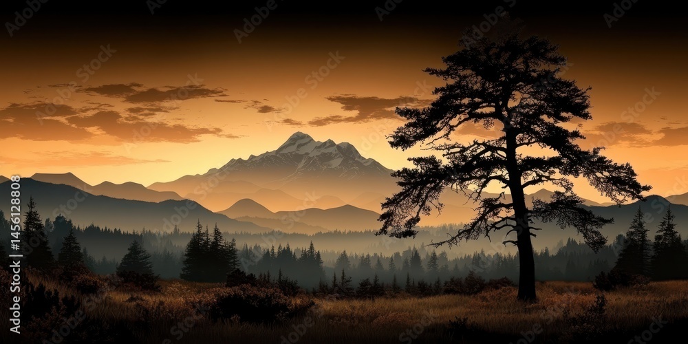 Obraz premium Alps landscape banner