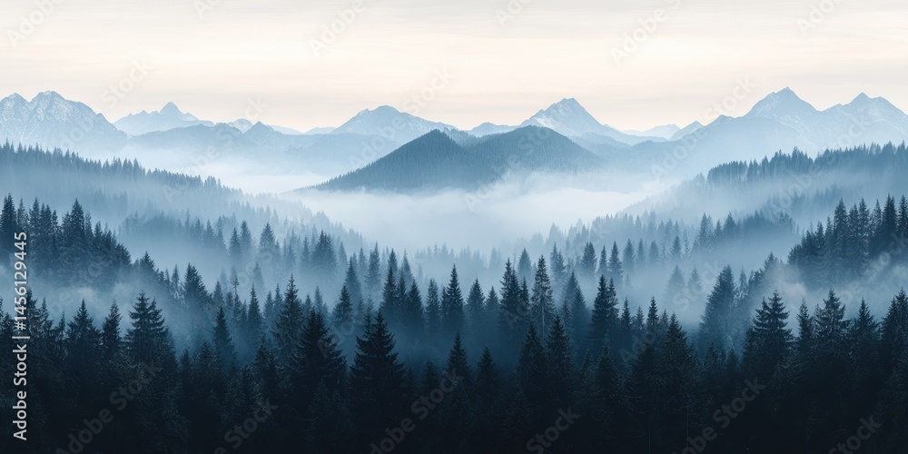 Alps landscape banner Alps landscape banner