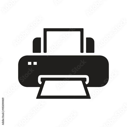 Printer icon flat style vector illustration