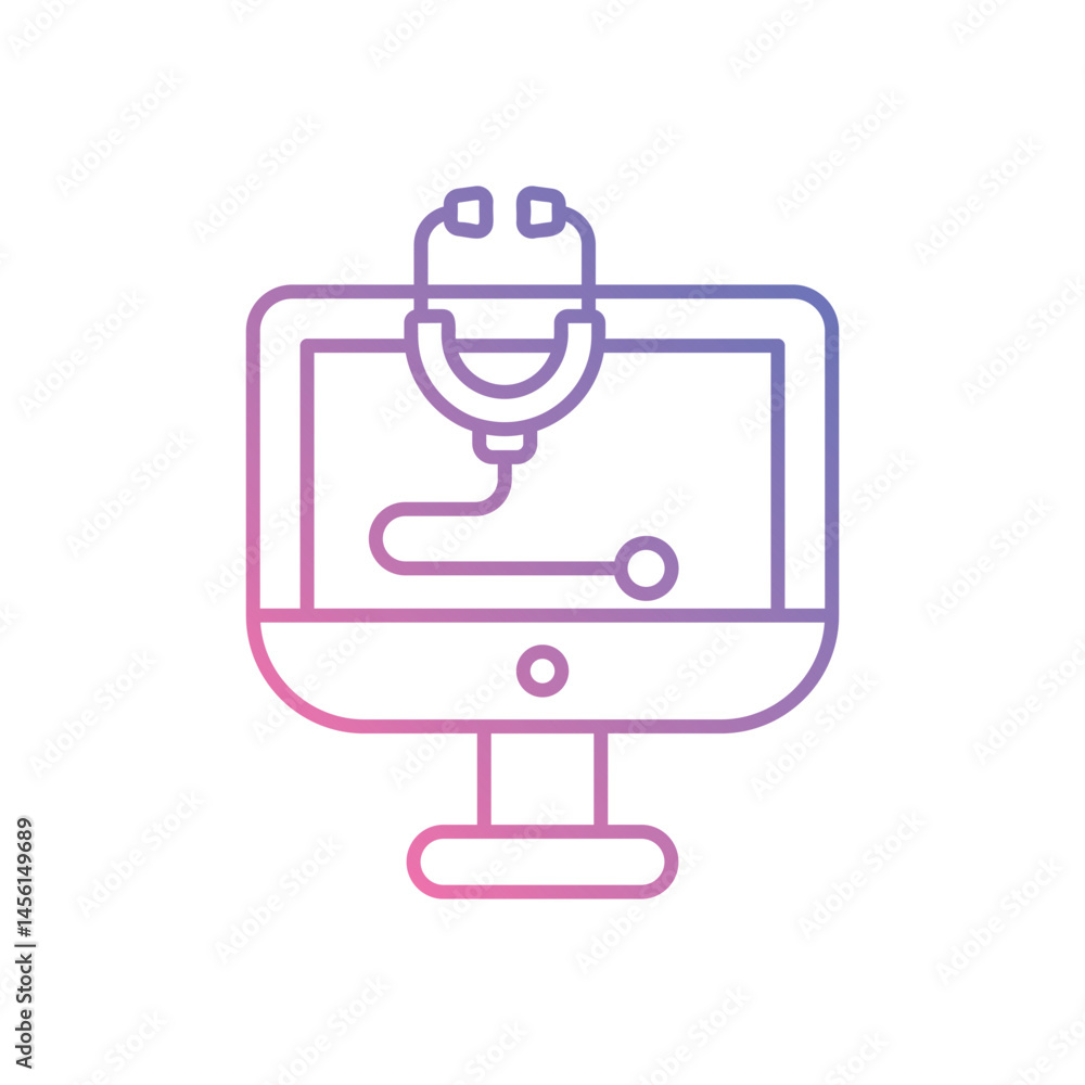 Personalized Diagnostics Icon vector stock illustration Personalized Diagnostics Icon vector stock illustration
