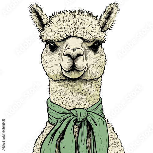 alpaca, animal, vector, transparent background, nature, pet, isolated, wildlife, mammal, cute, farm, icon, zoo, peru