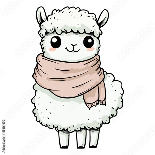 alpaca, animal, vector, transparent background, nature, pet, isolated, wildlife, mammal, cute, farm, icon, zoo, peru