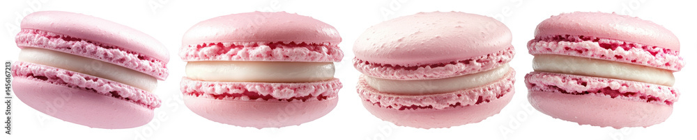 PNG Delicate pink macarons delight transparent background. PNG Delicate pink macarons delight transparent background.