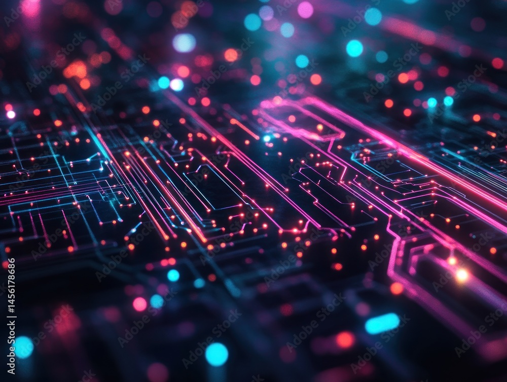 Obraz premium Abstract circuit board