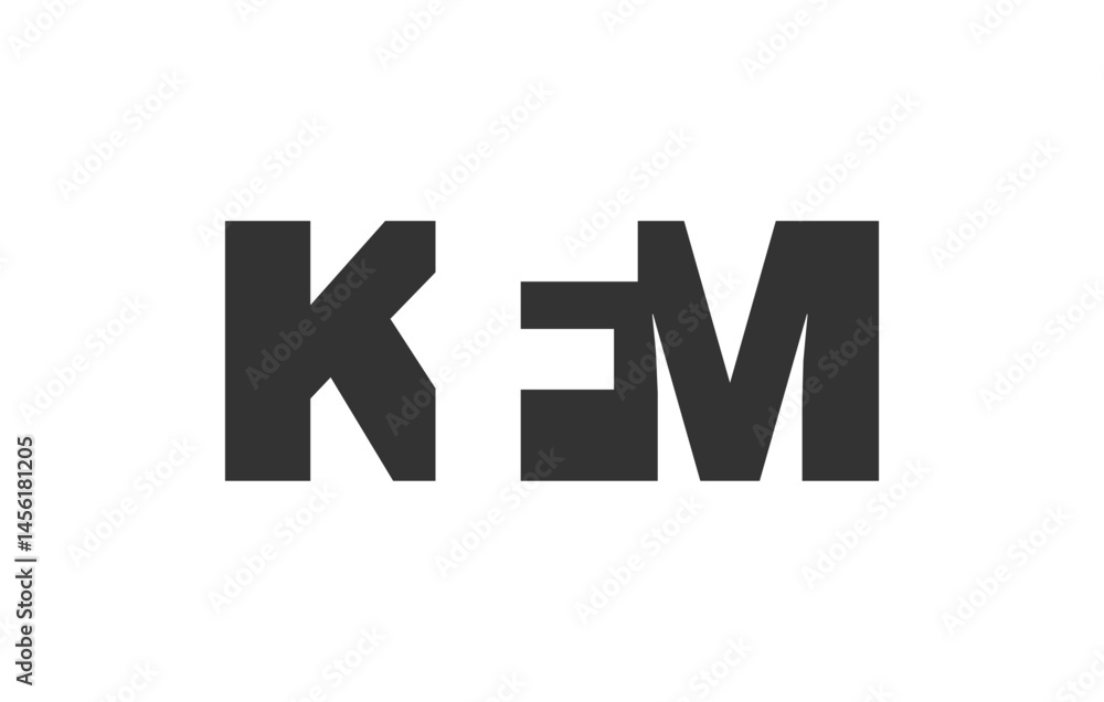 KFM logo design. Initial letter K F M bold font style for tech startups, consulting, corporate branding. Creative company name, headlines typography identity, trendy logotype. KFM logo design. Initial letter K F M bold font style for tech startups, consulting, corporate branding. Creative company name, headlines typography identity, trendy logotype.