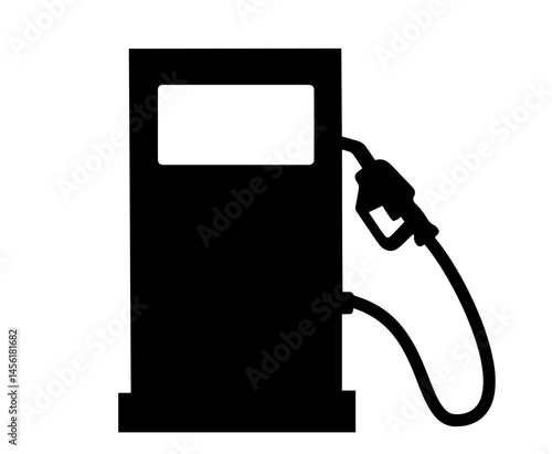 gas station fuel pump with nozzle and hose – refueling, petroleum energy, gasoline service, vehicle fuel supply, and transportation infrastructure