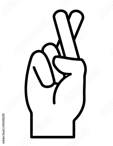 hand with crossed fingers. hope, good luck, positive expectation, superstitious gesture, emotional expression, success visualization