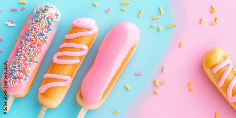 Corn dog food banner Corn dog food banner