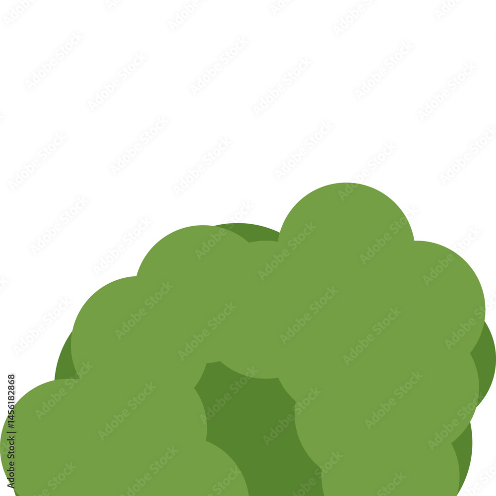 Obraz premium Shrubs Green Shape Vector