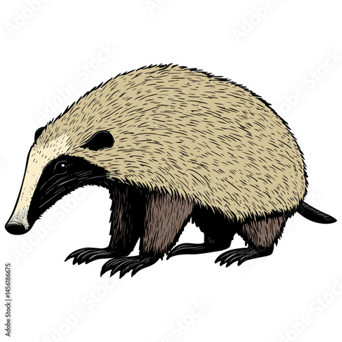 anteater, animal, vector, transparent background, pangolin, isolated, zoo, nature, cute, shaggy, mammal, wildlife