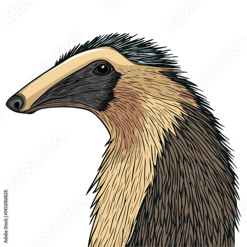anteater, animal, vector, transparent background, pangolin, isolated, zoo, nature, cute, shaggy, mammal, wildlife