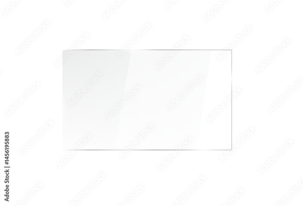 Glass plate on transparent background. Realistic screen glass, window mockup, clear glass showcase, glossy plastic glare frame, acrylic with glares and light, clear rectangular plate, plexiglas, 3d. Glass plate on transparent background. Realistic screen glass, window mockup, clear glass showcase, glossy plastic glare frame, acrylic with glares and light, clear rectangular plate, plexiglas, 3d.