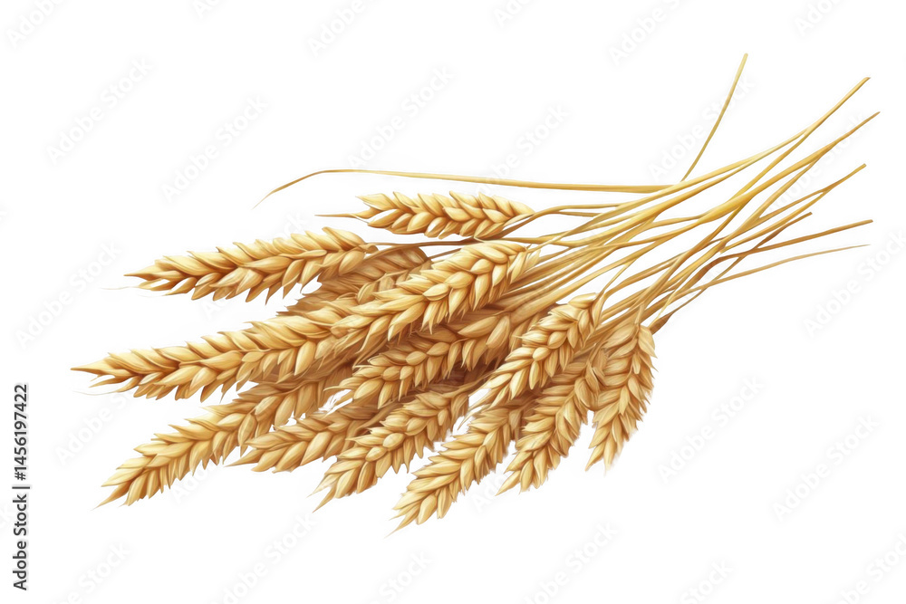 Harvested Wheat Stalks Against Dark Backdrop for Grain and Food Concept Harvested Wheat Stalks Against Dark Backdrop for Grain and Food Concept