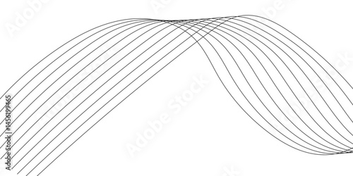 Abstract white background with a glowing abstract waves. Abstract wave element for design. Digital frequency track equalizer, Futuristic background design. Long exposure, Light painting photography.