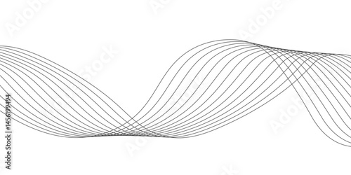 Abstract white background with a glowing abstract waves. Abstract wave element for design. Digital frequency track equalizer, Futuristic background design. Long exposure, Light painting photography.