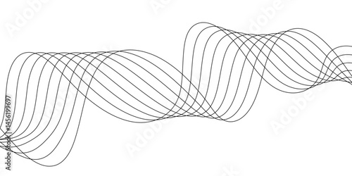 Abstract white background with a glowing abstract waves. Abstract wave element for design. Digital frequency track equalizer, Futuristic background design. Long exposure, Light painting photography.