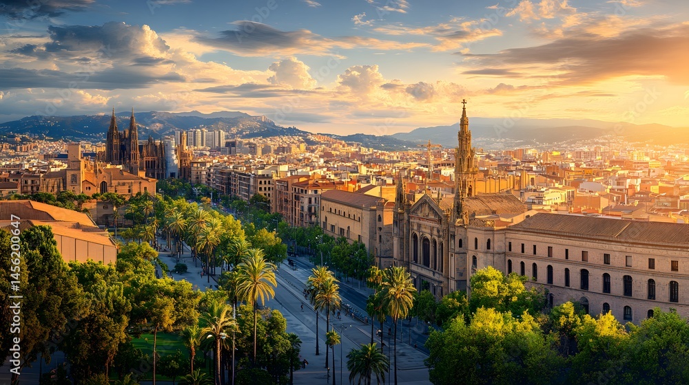 The grandeur of the Palau Reial Major, with its medieval architecture and panoramic views of the city The grandeur of the Palau Reial Major, with its medieval architecture and panoramic views of the city