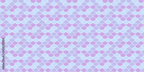 Pastel purple and blue mermaid scales pattern.  Seamless design ideal for textiles, stationery, websites, and digital projects. Evokes fantasy, femininity, and a dreamy aesthetic.