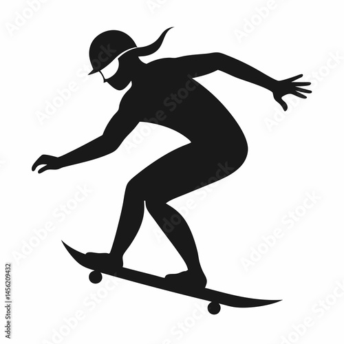 vector illustration of a skateboarder