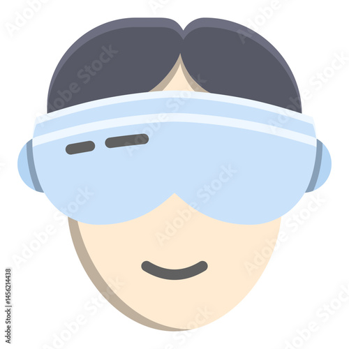 Person with VR Goggles Icon