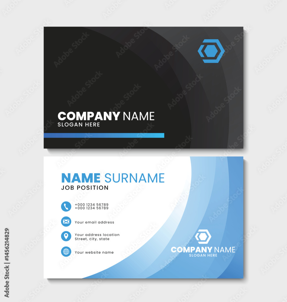 Creative name card design template. Professional business card layout design. Vector illustration Creative name card design template. Professional business card layout design. Vector illustration