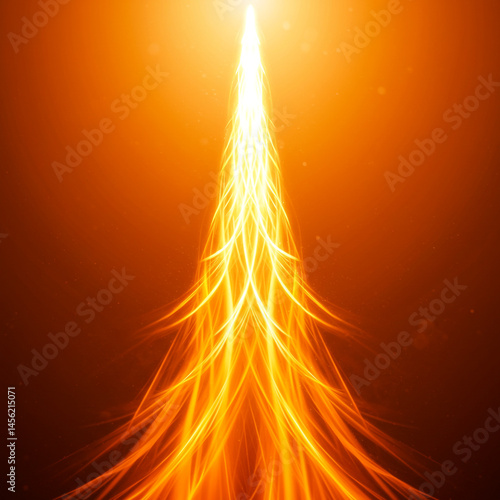 Fiery Abstract Orange Light...