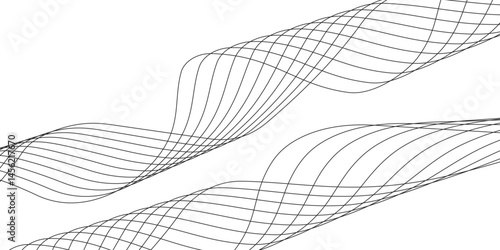 Abstract white background with a glowing abstract waves. Abstract wave element for design. Digital frequency track equalizer, Futuristic background design. Long exposure, Light painting photography.