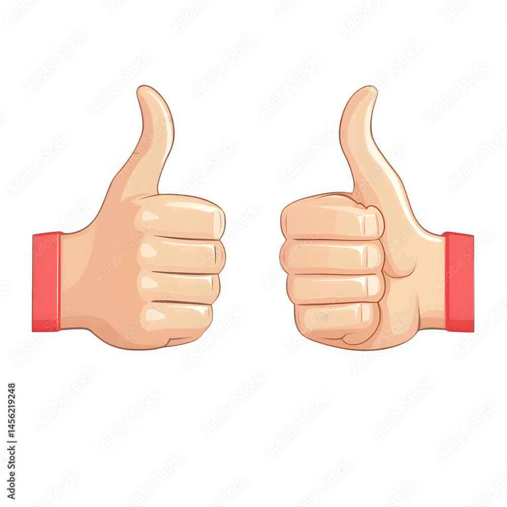Thumb up and thumb down.Stock vector --v 6.1 --s 750 --raw Thumb up and thumb down.Stock vector --v 6.1 --s 750 --raw