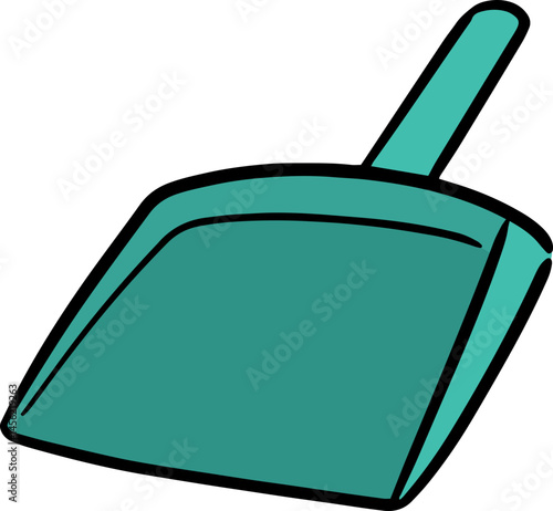 Illustration of dust pan
