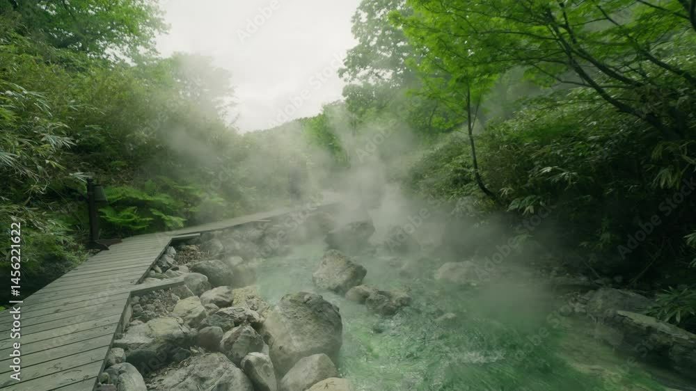 Thermal valley deep in the forest
