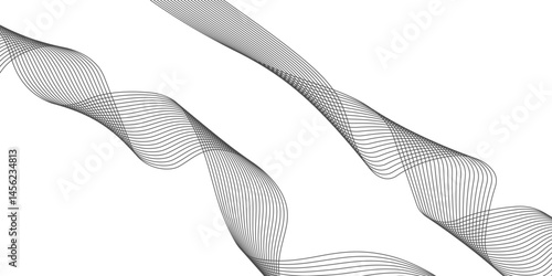 Abstract white background with a glowing abstract waves. Abstract wave element for design. Digital frequency track equalizer, Futuristic background design. Long exposure, Light painting photography.