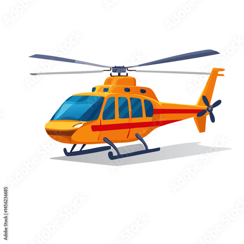rescue helicopter vector illustration graphic clip art icon design