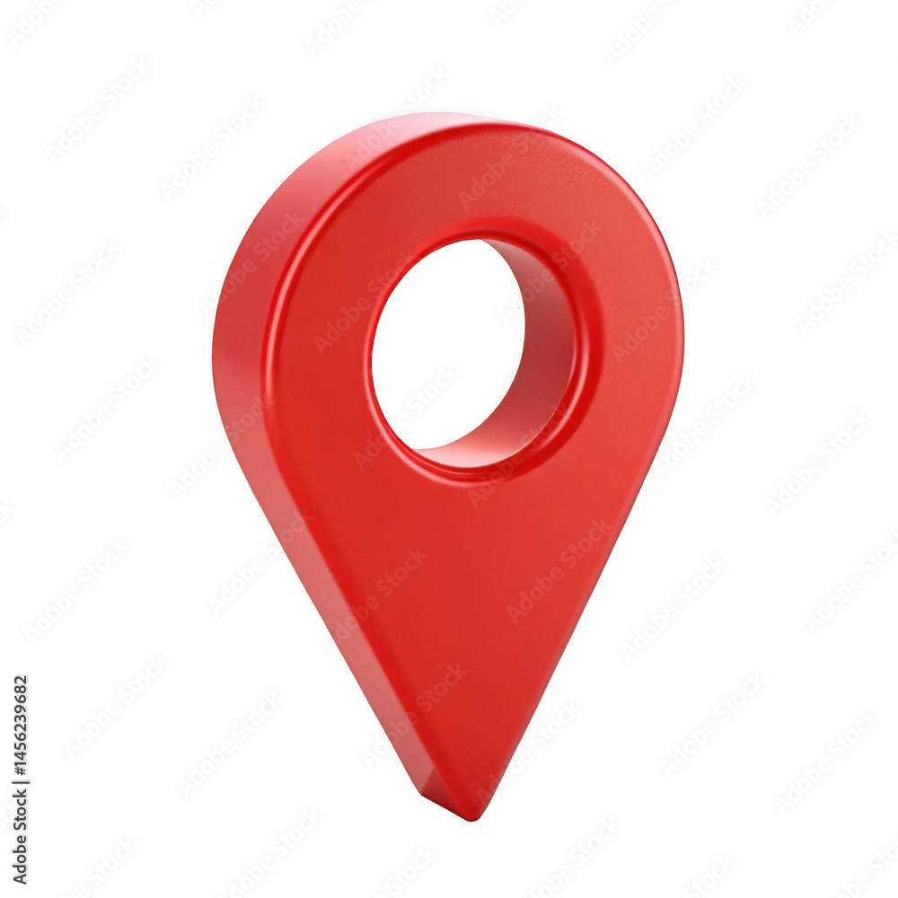 3d red location icon 3d red location icon