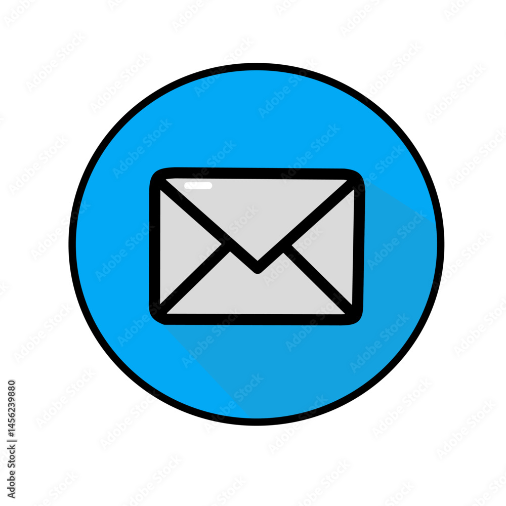 e mail icon with flat design style e mail icon with flat design style