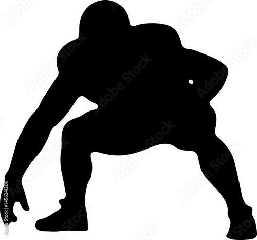 American Football Player Silhouette Vector Bundle – Quarterback, Running, Catching, Throwing Poses