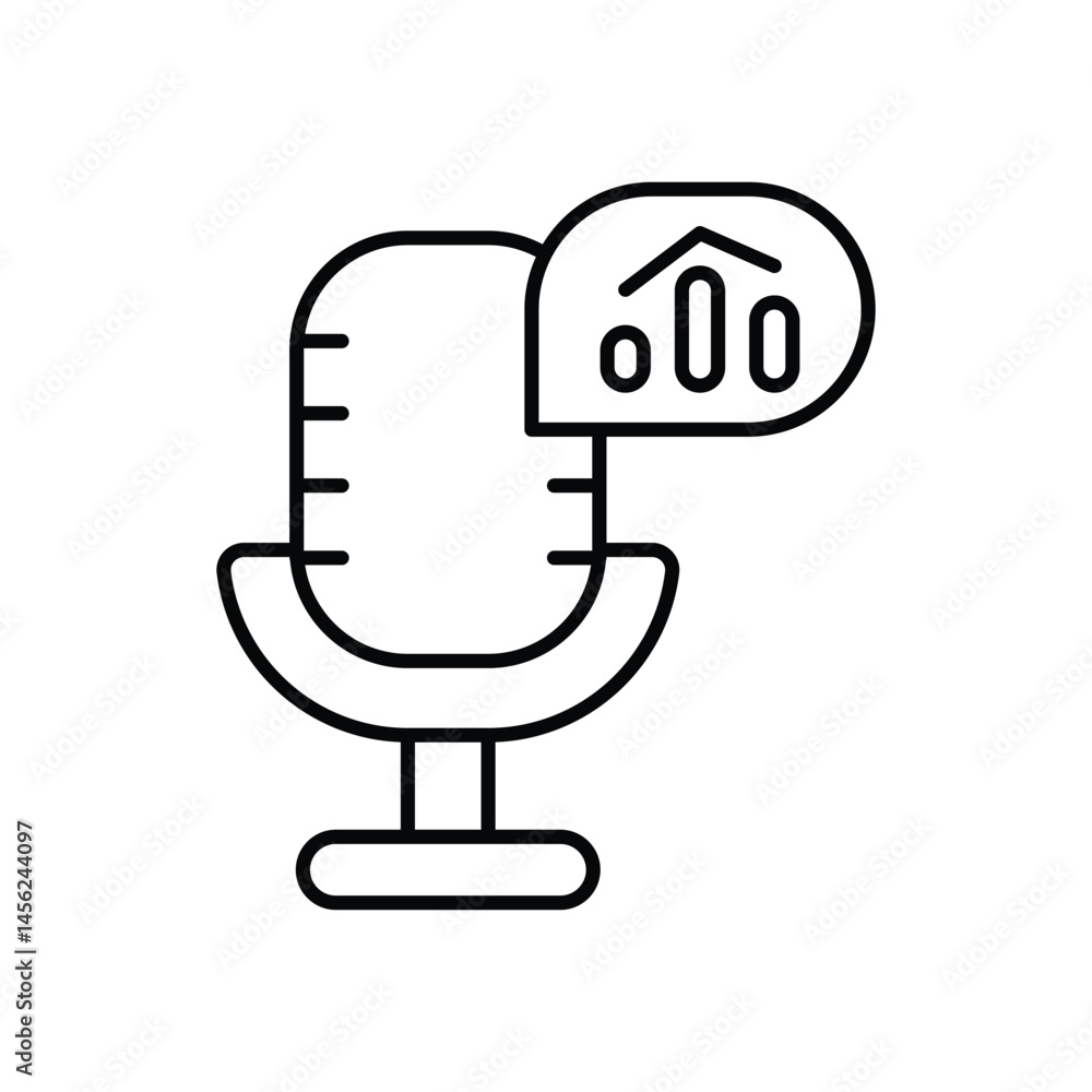 Vocalize vector icons stock illustration Vocalize vector icons stock illustration