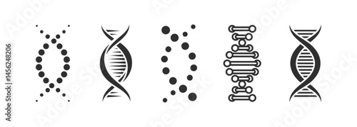 Set Chromosome laboratory research concept