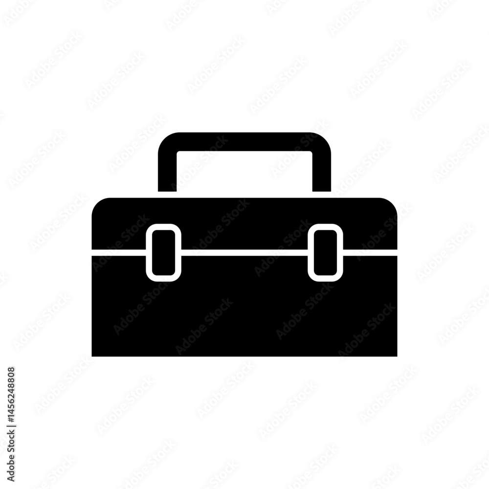 Vector Icon of Toolbox, Tools, Equipment, and Storage. Vector Icon of Toolbox, Tools, Equipment, and Storage.