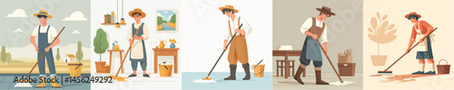 farmer character vector is mopping
