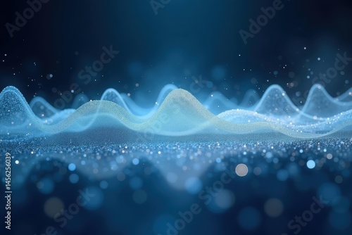 Ominous ocean depths. Darkness reigns as turbulent waves evoke sense of foreboding amidst mysterious oceans depth.