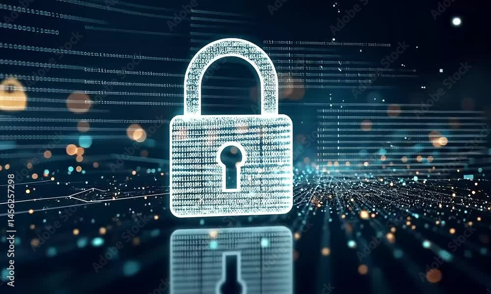 Digital lock security concept
