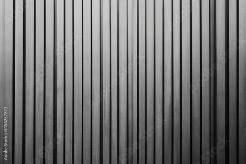 Wallpaper Mural Vertical slatted wall, gray tones  Close-up view of parallel, evenly spaced, rectangular panels Torontodigital.ca