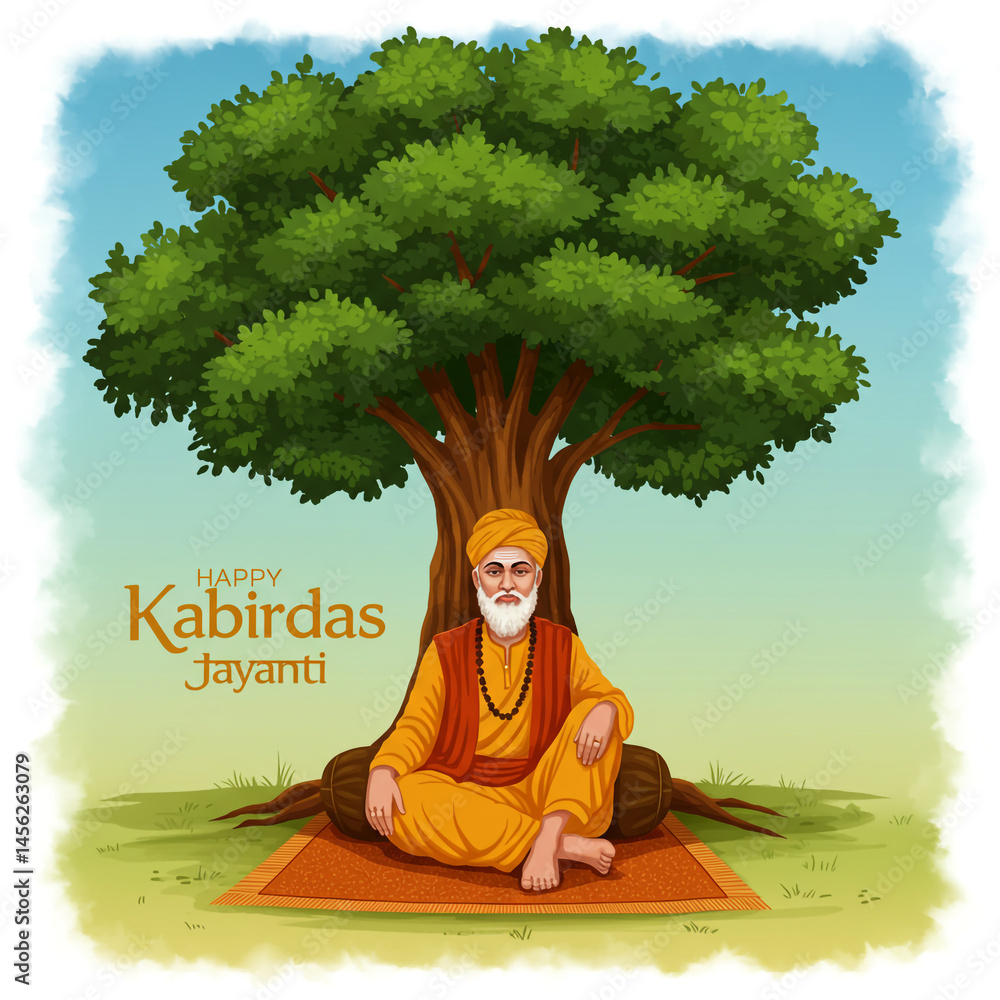 Happy Kabir Jayanti: Saint Kabir Meditating