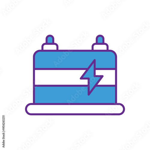 Lithium-ion Battery vector icons stock illustration
