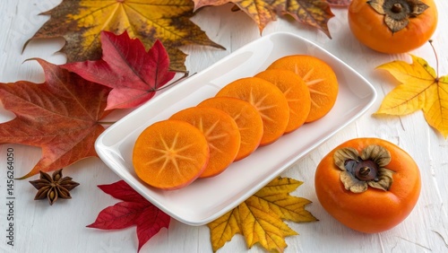Autumn Persimmon Slices on ...