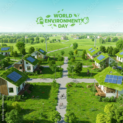Eco-Friendly Village: Green...