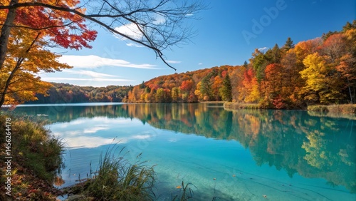 Autumnal Lake Reflection Vi...