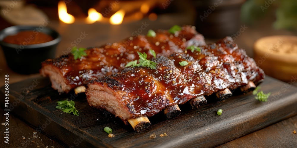 Pork ribs banner Pork ribs banner