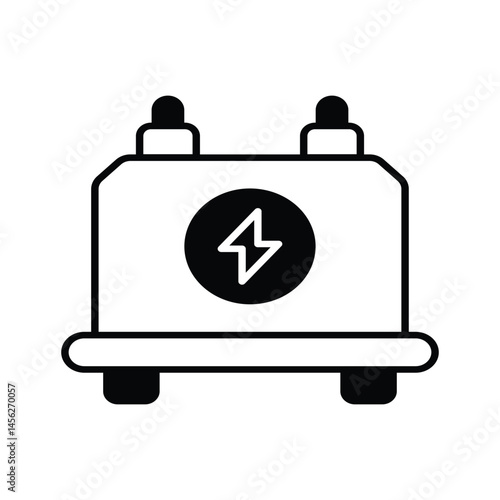 Flywheel Storage vector icons stock illustration